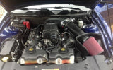 JLT 11-14 Ford Mustang GT (w/Roush/Whipple S/C) Black Textured Big Air Intake w/Red Filter -Tune Req