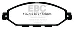 EBC 12-13 Infiniti JX35 3.5 Yellowstuff Front Brake Pads