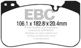 EBC 2018+ BMW M5 4.4TT (F90) Yellowstuff Front Brake Pads