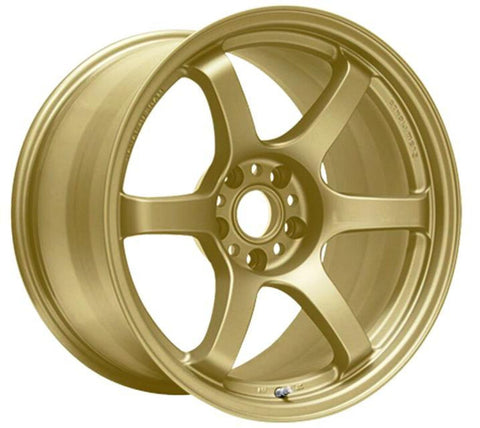 Gram Lights 57DR 18x9.5 +38 5-114.3 E8 Gold Wheel (Min Order Qty 20)