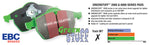 EBC 86-93 Volkswagen Cabriolet 1.8 Greenstuff Front Brake Pads