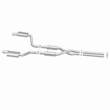 MagnaFlow 11-12 Dodge Charger SRT-8 Hemi Dual Split Rear Exit Stainless Cat-Back Performance Exhaust