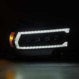 AlphaRex 19-21 Ram 2500 NOVA LED Proj Headlights Plank Style Alpha Blk w/Activ Light/Seq Signal/DRL