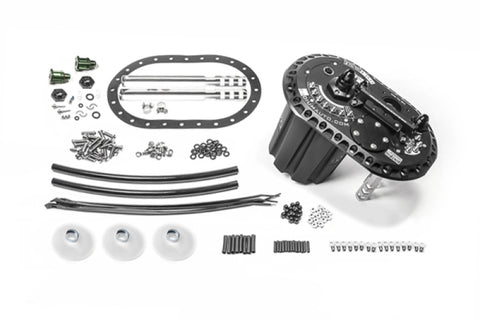 Radium Engineering FCST-X Brushless Ti Automotive E5LM Fuel Cell Surge Tank (Pumps NOT Included)