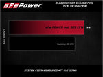 afe 08-10 Ford Trucks V8-6.4L (td) BladeRunner 3 IN Aluminum Hot Charge Pipe - Black