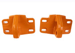 Ford Racing 2021+ Bronco Front Bumper Tow Hooks - Orange (Pair)