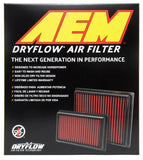 AEM 07-10 Impreza / 08-10 Forester 8.75in O/S L x 8.563in O/S W x 2.438in H DryFlow Air Filter