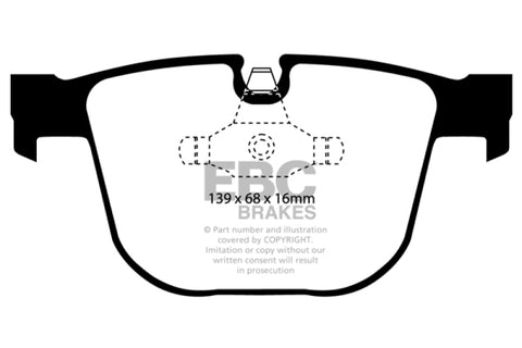 EBC 08-10 BMW M3 4.0 (E90) Bluestuff Rear Brake Pads