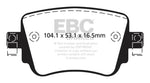 EBC 15-19 Volkswagen GTI 2.0T Redstuff Rear Brake Pads