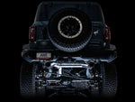 AWE Tuning 2021+ Ford Bronco 0FG Dual Rear Exit Exhaust w/Diamond Black Tips & Bash Guard