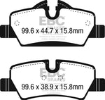 EBC 14+ Mini Hardtop 1.5 Turbo Cooper Redstuff Rear Brake Pads