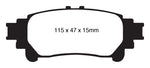 EBC 10+ Lexus RX350 3.5 (Japan) Greenstuff Rear Brake Pads