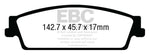 EBC 15+ Gmc Yukon XL / Denali XL 1500 Extra Duty Rear Brake Pads