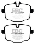 EBC 2021+ BMW M3/M4 3.0TT (G80/G82/G83 w/Cast Iron Rotors) Redstuff Rear Brake Pads