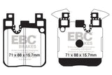 EBC 14+ BMW M3 3.0 Twin Turbo (F80) Yellowstuff Rear Brake Pads