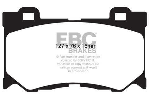 EBC 08-13 Infiniti FX50 5.0 Yellowstuff Front Brake Pads