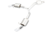 AWE Tuning Audi B9 A4 Touring Edition Exhaust Dual Outlet - Chrome Silver Tips (Includes DP)