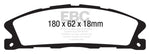 EBC 13+ Ford Explorer 3.5 Twin Turbo 4WD Greenstuff Front Brake Pads