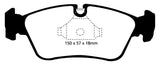 EBC 99-02 BMW Z3 2.5 Yellowstuff Front Brake Pads