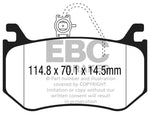 EBC 2016+ Alfa Romeo Giulia 2.9L Twin Turbo Yellowstuff Rear Brake Pads