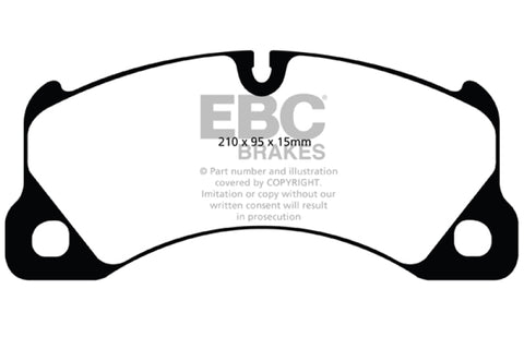 EBC 10+ Porsche Cayenne 3.0 Supercharged Hybrid Bluestuff Front Brake Pads