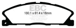 EBC 13+ Ford Taurus 3.5 Twin Turbo SHO Yellowstuff Front Brake Pads