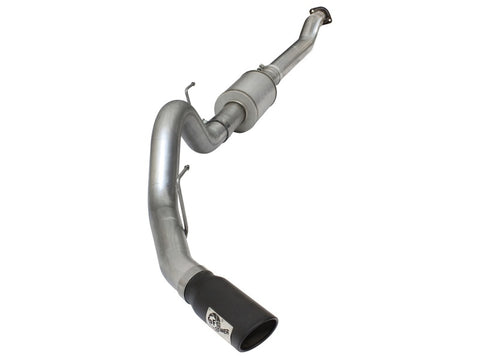 aFe Atlas Exhausts 4in Cat-Back Aluminized Steel Exhaust Sys 2015 Ford F-150 V6 3.5L (tt) Black Tip