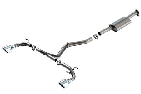 Borla 22-23 Subaru BRZ/Toyota GR86 2.4L RWD AT/MT S-Type Catback Exhaust - Polished Tips