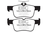 EBC 13+ Ford Fusion 1.6 Turbo Yellowstuff Rear Brake Pads