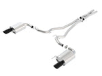 Borla Atak S Cat-Back 15-17 Ford Mustang GT 5.0L V8 MT/AT 2.5in pipe 4in tip (Black Chrome)