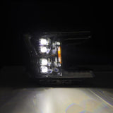 AlphaRex 18-20 Ford F-150 NOVA LED Proj Headlight Alpha Blk (14th Gen G2 Style)