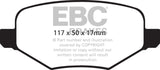 EBC 11-14 Ford Edge 2.0 Turbo Yellowstuff Rear Brake Pads