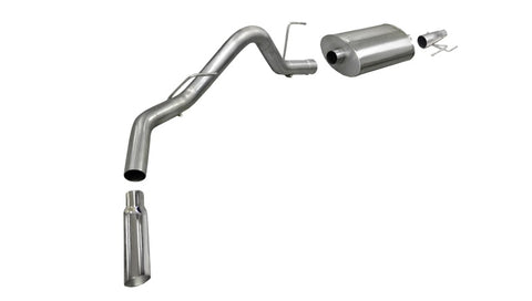 Corsa 2011-2014 -13 Ford F-150 EcoBoost 3.5L V6 Polished Sport Cat-Back Exhaust