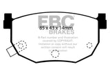 EBC 99-01 Hyundai Elantra 2.0 Redstuff Rear Brake Pads