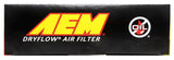 AEM Nissan 11in O/S L x 6.688in O/S W x 1.438in H DryFlow Air Filter
