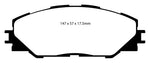 EBC 09-10 Pontiac Vibe 2.4 2WD Yellowstuff Front Brake Pads