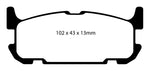 EBC 04-05 Mazda Miata MX5 1.8 (Sports Suspension) Yellowstuff Rear Brake Pads