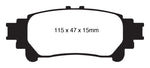 EBC 10+ Lexus RX350 3.5 (Japan) Greenstuff Rear Brake Pads