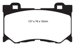 EBC 08-13 Infiniti FX50 5.0 Yellowstuff Front Brake Pads