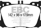 EBC 2017+ Mercedes-Benz E300 (W213) 2.0L Turbo Yellowstuff Front Brake Pads