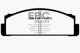 EBC 68-83 Fiat 124 1.6 Greenstuff Front Brake Pads