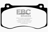 EBC 05-10 Chrysler 300C 6.1 SRT8 Yellowstuff Front Brake Pads (Excl 6 Piston Calipers)