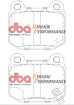 DBA 03-06 EVO / 04-09 STi / 03-07 350Z Track Edition/G35 w/ Brembo XP650 Rear Brake Pads