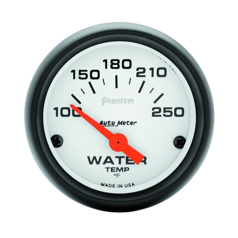 Autometer Phantom 52mm 100-250 Deg F Electronic Water Temp Gauge