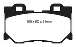 EBC 08-13 Infiniti FX50 5.0 Yellowstuff Rear Brake Pads