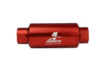 Aeromotive In-Line Filter - AN-10 size - 40 Micron SS Element - Red Anodize Finish