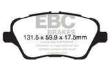 EBC 13+ Ford Fiesta 1.6 Turbo ST Yellowstuff Front Brake Pads